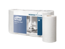 473498 Tork бумажные полотенца для кухни в рулоне белые