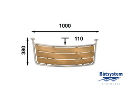 Транцевая площадка Batsystem PT10035 1000 x 380 мм, 9519037408