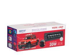 Прожектор светодиодный MTF LIGHT серия STYLE 12/24В, 20Вт, 1950лм, ECE R10, прямоугольный, шт.  Артикул: BL30i