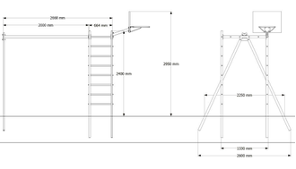 Уличный спортивно-игровой комплекс Sv Sport У3395К