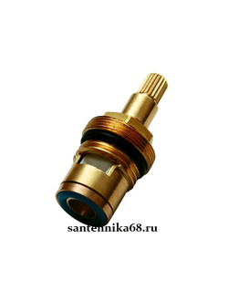 Кран-букса для смесителя керамическая 1/2" 90 гр. IDDIS Cr-AB24 Z20 20 шлицов