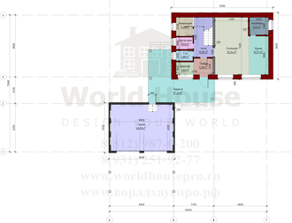 Проект двухэтажного дома из керамоблока 2.1NF - №60.