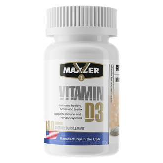(Maxler) Vitamin D3 - (180 табл)
