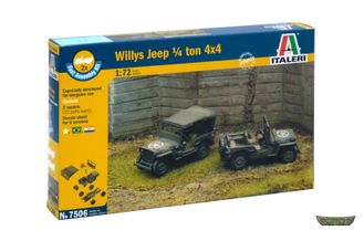 7506. WILLYS JEEP 1/4 TON 4X4 - FAST ASSEMBLY (1/72)