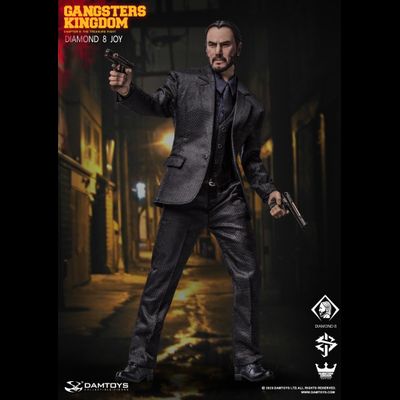 Джон Уик (Киану Ривз, "Джон Уик") - Коллекционная ФИГУРКА 1/6 scale Gangsters Kingdom DIAMOND 8 JOY (GK028A) - DAMTOYS