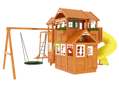 Детская площадка IgraGrad Клубный домик Макси с трубой Luxe