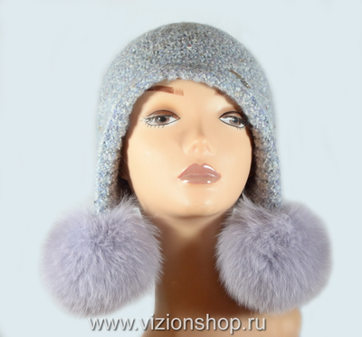 vyazanaya-shapka-ushanka-s-pomponami-lilovaya-italiya-vizio