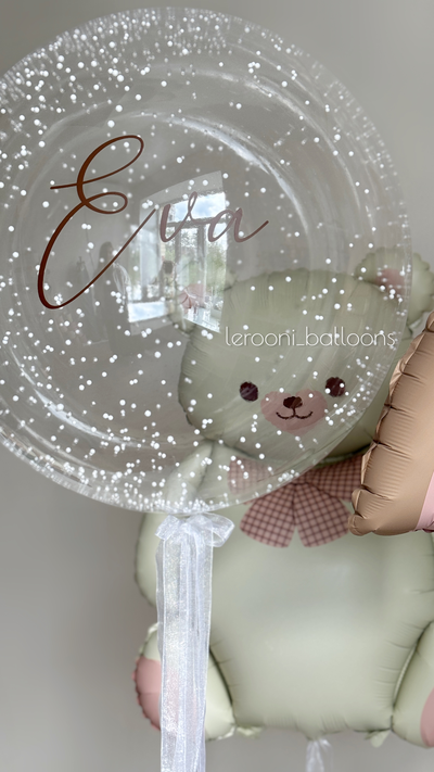 Шар Баблс с пенопластом и надписью