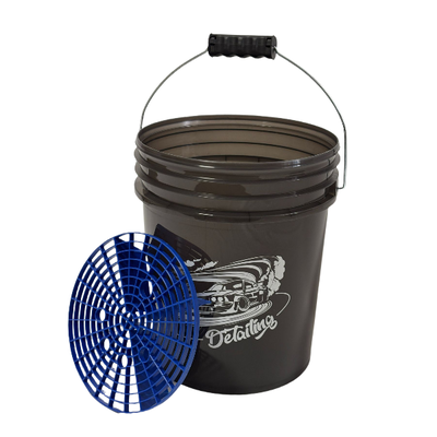 Gloss work car wash bucket Прозрачное ведро для мойки автомобилей с сепаратором GWCW-18