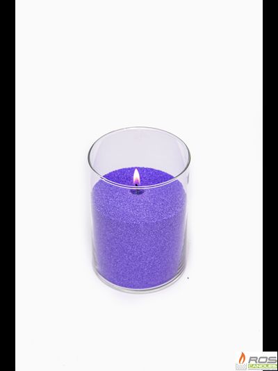 Насыпная свеча "Цилиндр 15 см", фиолетовая "Фиолетовый"