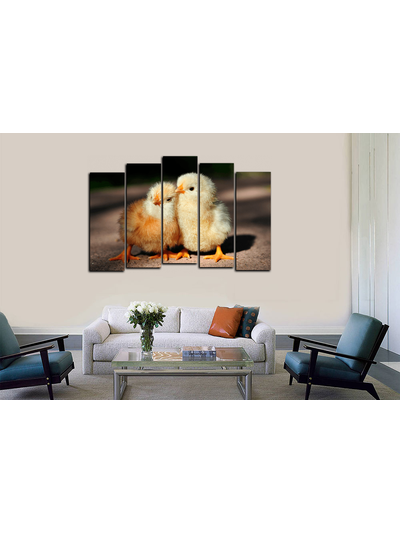 Модульная картина "Два цыпленка"