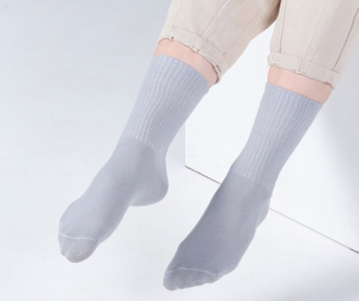 НОСКИ ВЫСОКИЕ СЕРЫЕ 3 ПАРЫ
