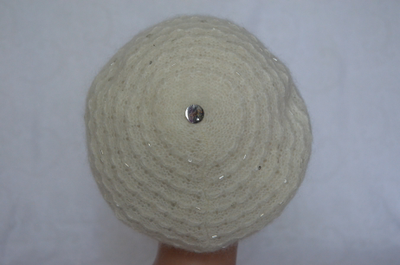 Берет вязаный италия Визио со стеклярусом фото