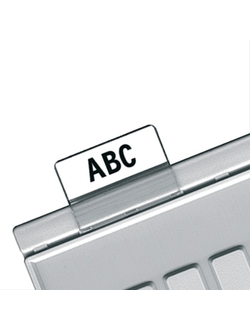Картотечные индексные окна HAN (Германия), комплект 10 шт., для разделителей А4, А5, А6, прозрачные, НА9001