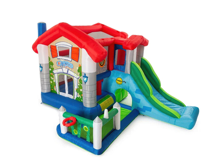 Надувной батут с горкой «В гостях у сказки»