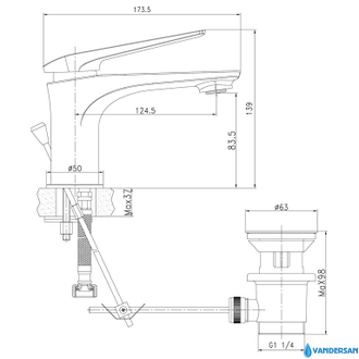 Смеситель для раковины Allegro LM5906CW