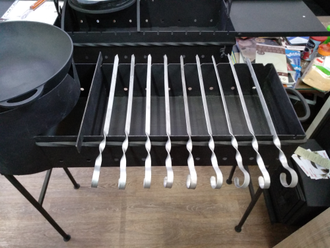 Шампур стандартный 490х15х1,5 из нержавеющей стали