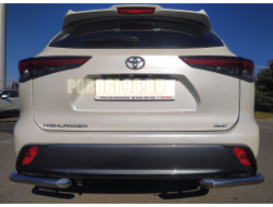 Защита заднего бампера угловая d60 для Toyota Highlander 2021-