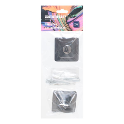 Сантехническая завертка к ручкам АЛЛЮР АРТ BK-S1 BT/BT(411414) черн.титан/черн.титан  [53957]