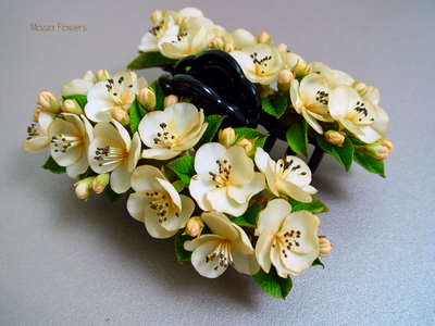 Краб для волос "Винтажная яблоня".