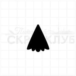 штамп ёлка силуэтная