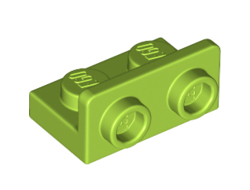 Bracket 1 x 2 - 1 x 2 Inverted, Lime (99780 / 6218266)