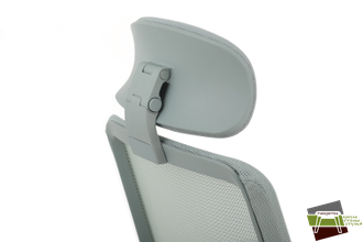 Кресло WORK W-218C blue Голубой пластик/Голубая сетка