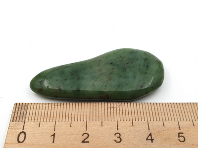 Нефрит, галтовка, Россия, Бурятия (51*26*7 мм, 15 г) №28157