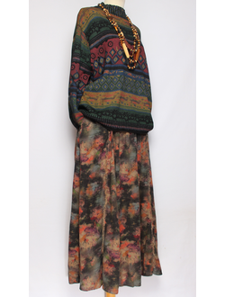 Джемпер ХЛОПОК "Скандинавия" синий до р.52