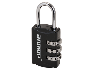 Замок навесной АЛЛЮР ВС1К-22/3 (HA816) черный кодовый d=3мм  [96 161]