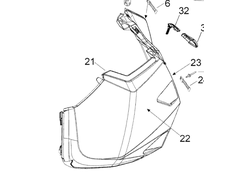 Панель капота левая оригинал BRP 517304511 для BRP LYNX/Ski-Doo (Side Panel LH Ass'y) (В комплект в входит: 517306973, 517303891, 17304309)