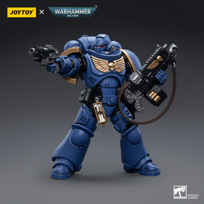 Интерцессор Ультрамаринов (Warhammer 40k) - КОЛЛЕКЦИОННАЯ ФИГУРКА 1/18 Ultramarines Intercessors (JT6632) - JOYTOY