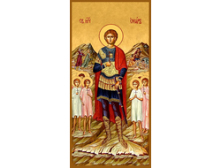 Уар, Святой мученик. Рукописная мерная икона.