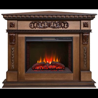 Угловой электрокамин Verona AO с очагом Sparta 25.5 LED