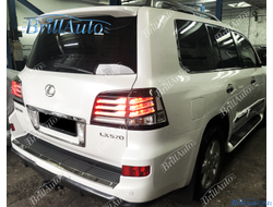 Стопы Lexus LX 570 2012-2015 серые дымчатые
