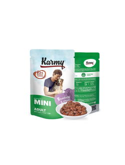 Karmy (Карми) влажный корм (пауч) для собак мелких пород, ягнёнок 80 г