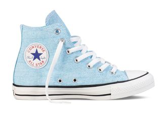 Кеды Converse All Star Chuck Taylor Washed Neon голубые высокие