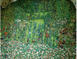 Купить греющую картину с фото репродукции Густава Климта Парк у подножья горы