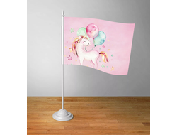 Флажок настольный Единорог №2