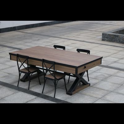 Аэрохоккей «Superior» 7 ф со столешницей (мореный дуб)