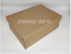 Коробка с отдельной крышкой 390*290*145 мм БУРЫЙ