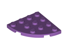 Plate, Round Corner 4 x 4, Medium Lavender (30565 / 6329416)