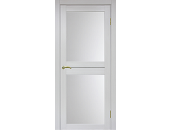 Межкомнатная дверь "Турин-520.212" ясень серебристый (стекло сатинато)