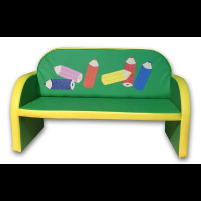 Мягкий каркасный диван для ДОУ