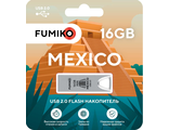 Флешка FUMIKO MEXICO 16GB серебристая USB 2.0