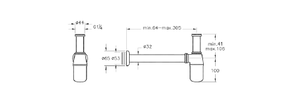 Сифон для кухонных раковин VitrA, A45122