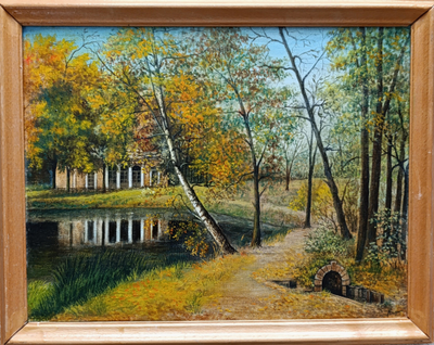 "Под Псковом" картон масло 1961 год