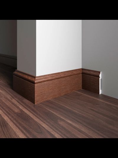 Напольный плинтус Decor-Dizayn 005-82SH, влагостойкий, ударопрочный, 2,4 метра