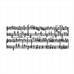 Штамп для скрапбукинга фон ноты нотная тетрадь