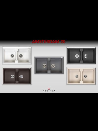 Мойка Reginox AMSTERDAM 20 Black Silvery